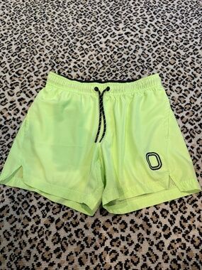 Overtime Performance Shorts - neon yellow - men’s size Small - like new
